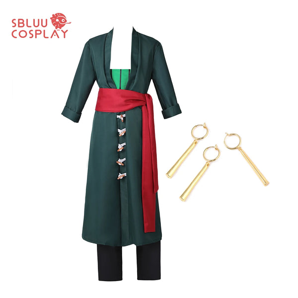One Piece Roronoa Zoro Cosplay Costume – Anime Full Set Kimono Outfit