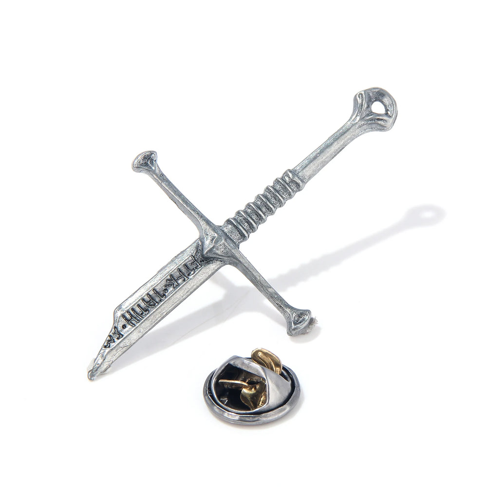 Lord of the Rings Narsil Broken Sword Pin — Metal Brooch 3