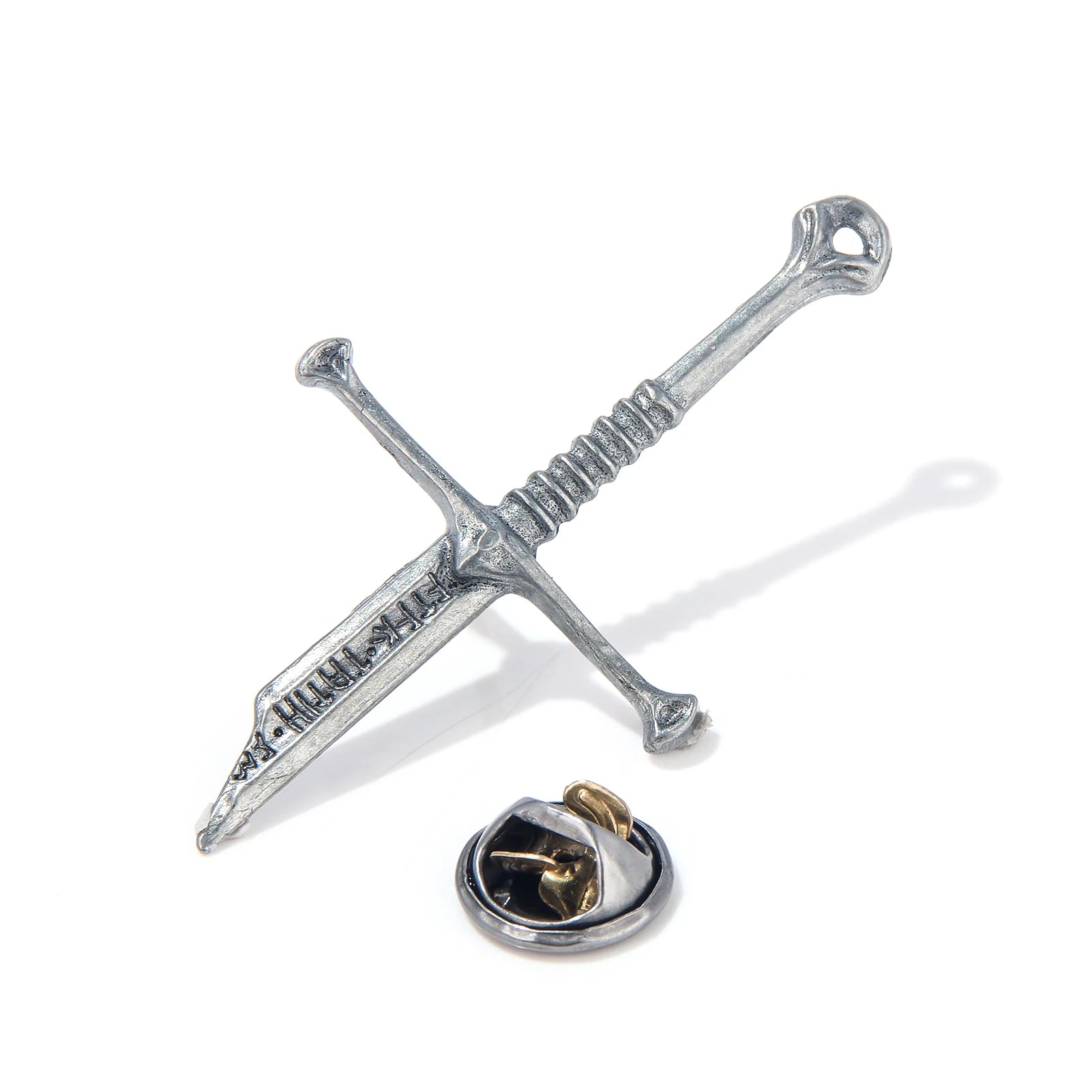 Lord of the Narsil Broken Sword Pins Brooch Movie Aragorn Sword Metal Badge Brooch for Women Men Lapel Pin Jewelry