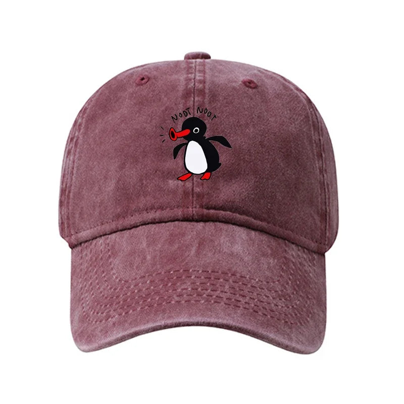 Penguin Washed Cotton Baseball Cap — Adjustable Snapback 7