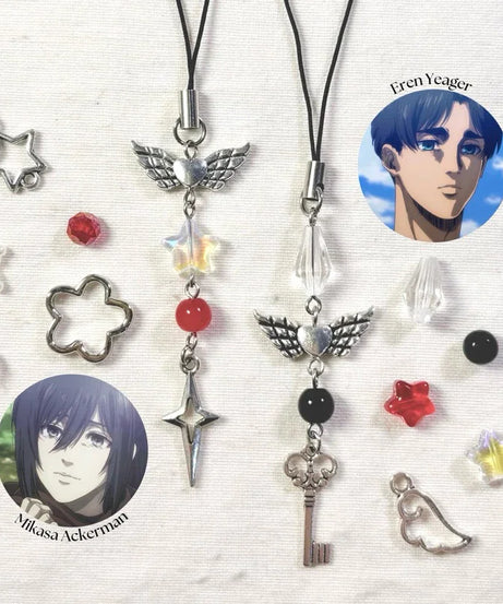 Attack on Titan Special - Eren&Mikasa Couple Mobile Pendant