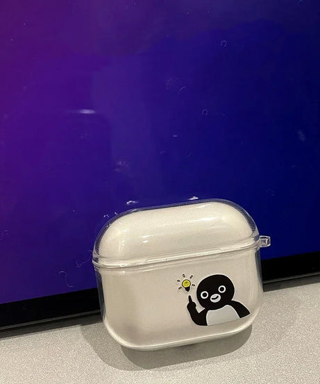 Unique Special Penguin Bulb Cases for Airpods Pro 3 2 1 Earphone Shell Wireless Bluetooth Charging Box for Apple Airpod 3 Covers