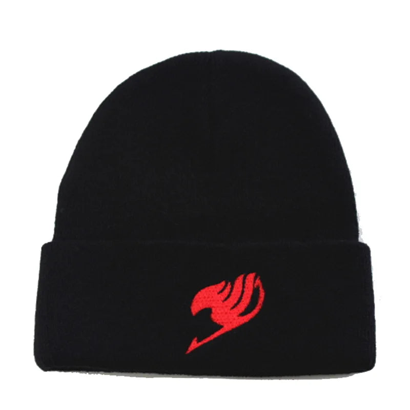 Fairy Tail Knitted Beanie – Anime Winter Hat for Men & Women