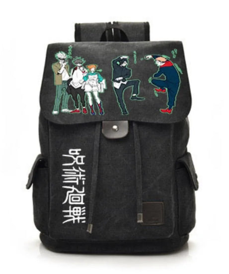 Jujutsu Kaisen Anime Backpack Cosplay Gojo Unisex Students School Bag Large Capacity Bookbag Laptop Travel Rucksack Outdoor Bag