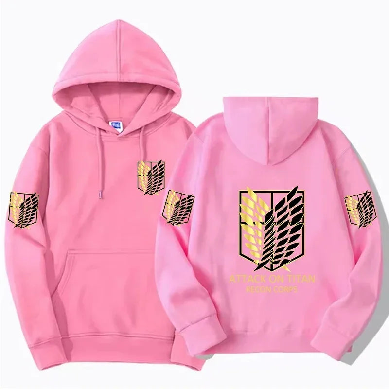 Attack on Titan Scout Regiment Crewneck Sweatshirt – Premium Anime Harajuku Pullover for Men & Women 7