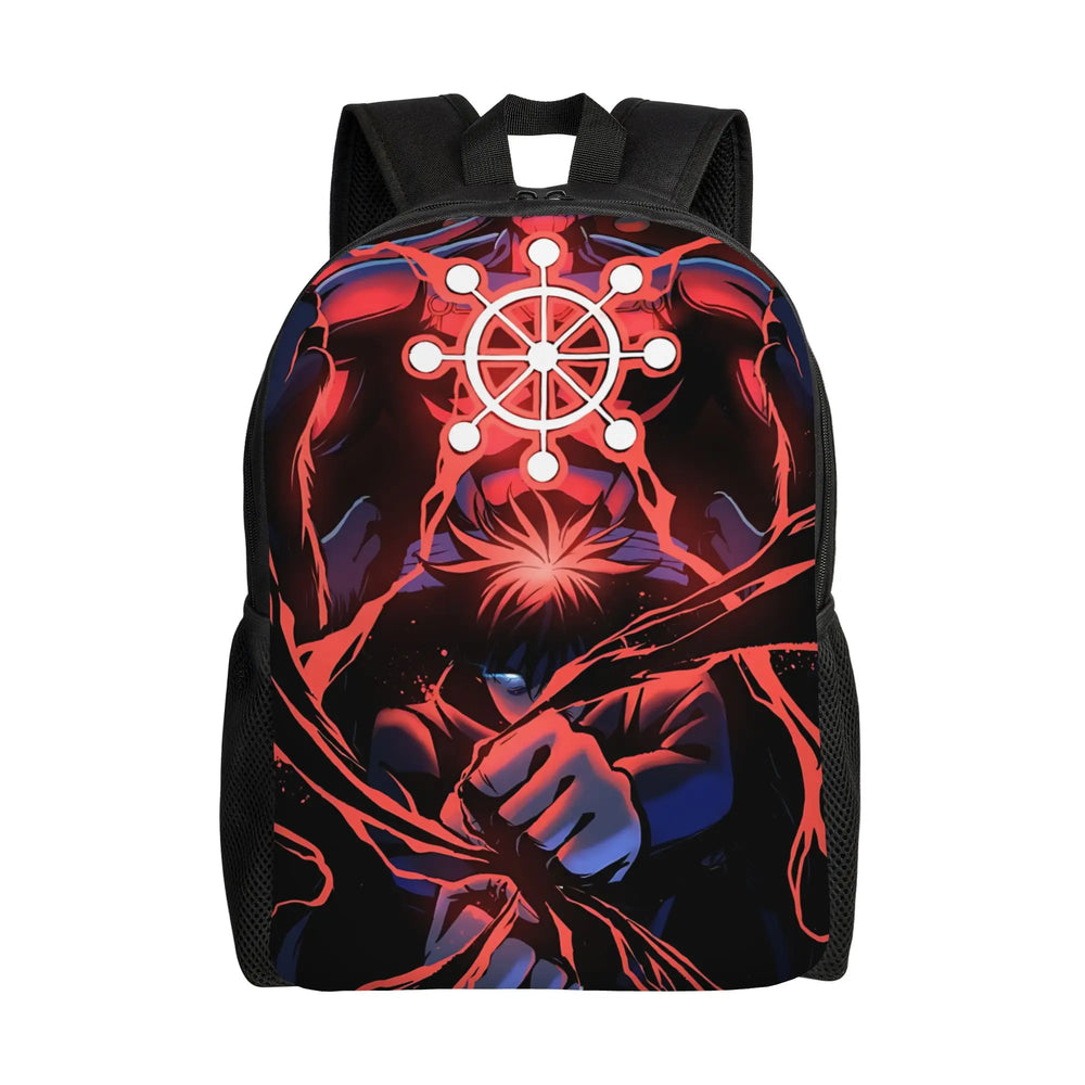 Anime Jujutsu Kaisen Gojo Satoru Retro Print Backpack – Casual School Rucksack & Travel Bag 8