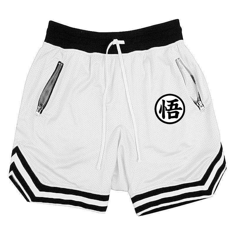 Dragon Ball Son Goku Quick-Dry Mesh Gym Shorts – Breathable Sports & Fitness Activewear 3