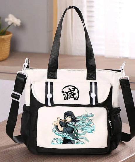 Anime Demon Slayer Kamado Tanjirou New Shoulderbag Men Women Crossbody Bags Student Fashion Large Capacity Handbag Holiday Gifts