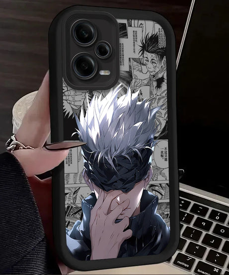 Jujutsu Kaisen Satoru Gojo Case For Xiaomi Redmi Note 13 14 12 11 Pro Plus 5G 12S 11S 10S 10 9 Redmi 14C 13C 12C 12 4G A3 A3X