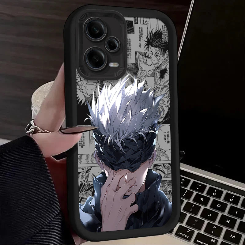 Jujutsu Kaisen Satoru Gojo Case For Xiaomi Redmi Note 13 14 12 11 Pro Plus 5G 12S 11S 10S 10 9 Redmi 14C 13C 12C 12 4G A3 A3X