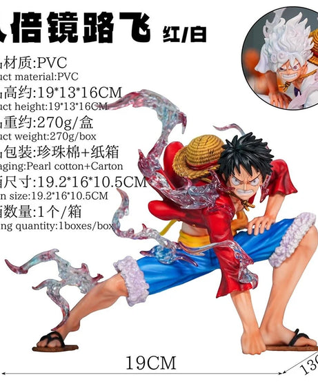 One Piece 16cm 8x Scope Gear 2 Luffy Action Figures Nika Luffy Model PVC Anime Statue Toy Computer Case Decor Collectible Gift