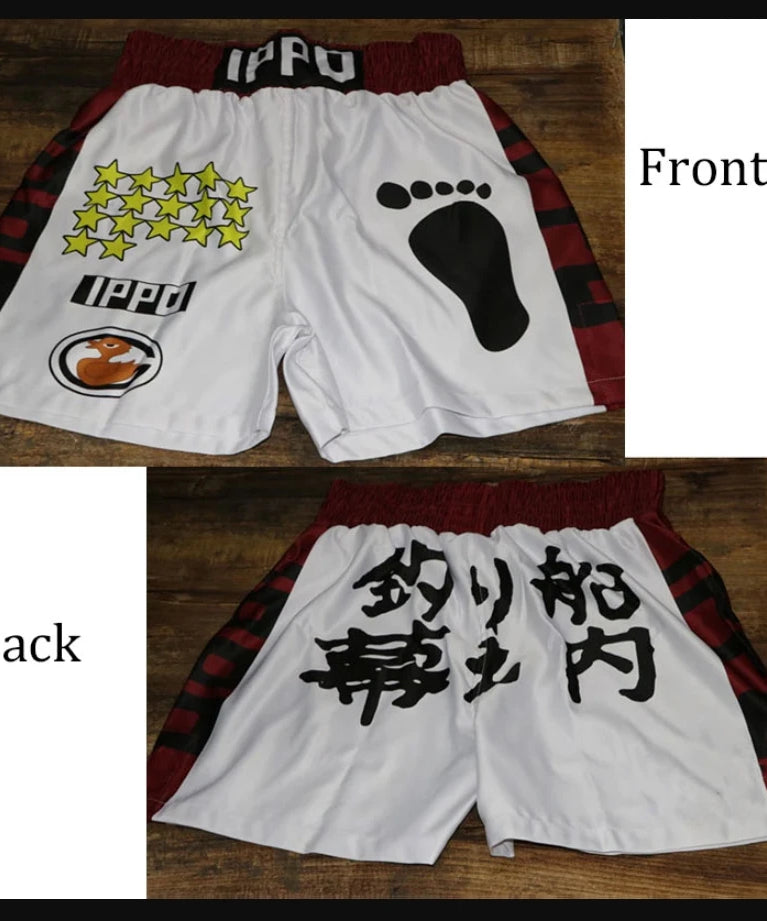 Baki Hanma Anime Shorts – Men's Streetwear Beach Shorts with Elastic Waist