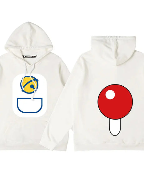 Doraemon Anime Hoodie – Cute Couple & Teen Pullover Jacket