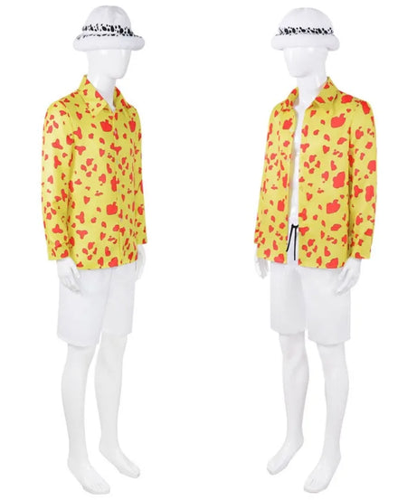 One Piece Film Red Trafalgar Law Cosplay Costume - Anime Shirt & Pants Set for Men, Halloween Party Cosplay Suit Holiday