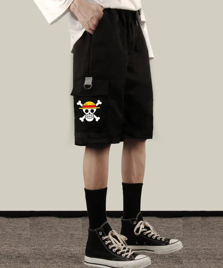 ONE PIECE Chopper White Beard Tooling Shorts Sweatpants Anime Two-dimensional Trend Five-point Casual Pants for Men and Women