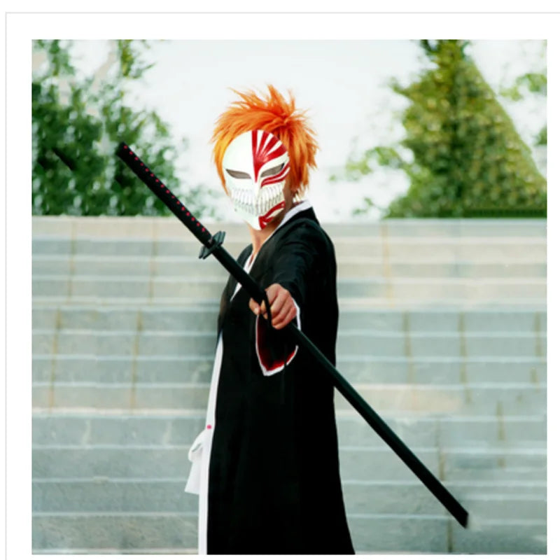 Bleach Ichigo Kurosaki Hollow Cosplay Costume – Mask, Tops & Pants Set 5