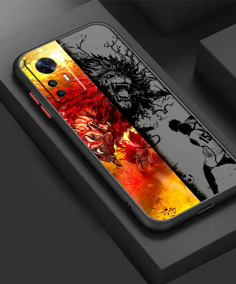 Blue Lock Frosted Anime Case – Cool Translucent Back Cover for Xiaomi Mi Series