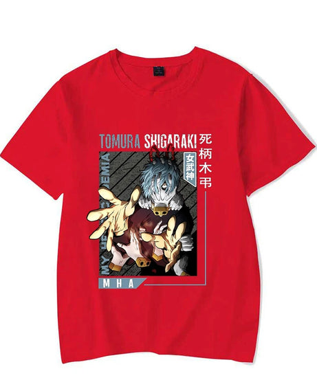 New Shigaraki Tomura Print T Shirts Women Men Casual Round Neck Tees Top Summer Cool Anime Loose Short Sleeve