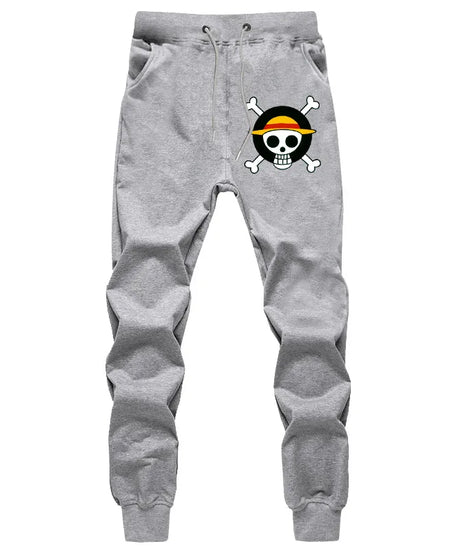 Students Casual Pants for Men and Women Summer Fashion Sports Breathable Cotton Pants Anime ONE PIECE Print Luxury Long Pants