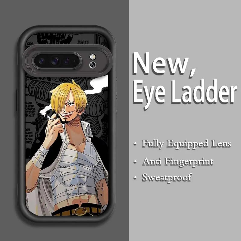 One Piece Eye Ladder Case – Shockproof Soft TPU Cover for Google Pixel 9–7A Pro/XL 5G