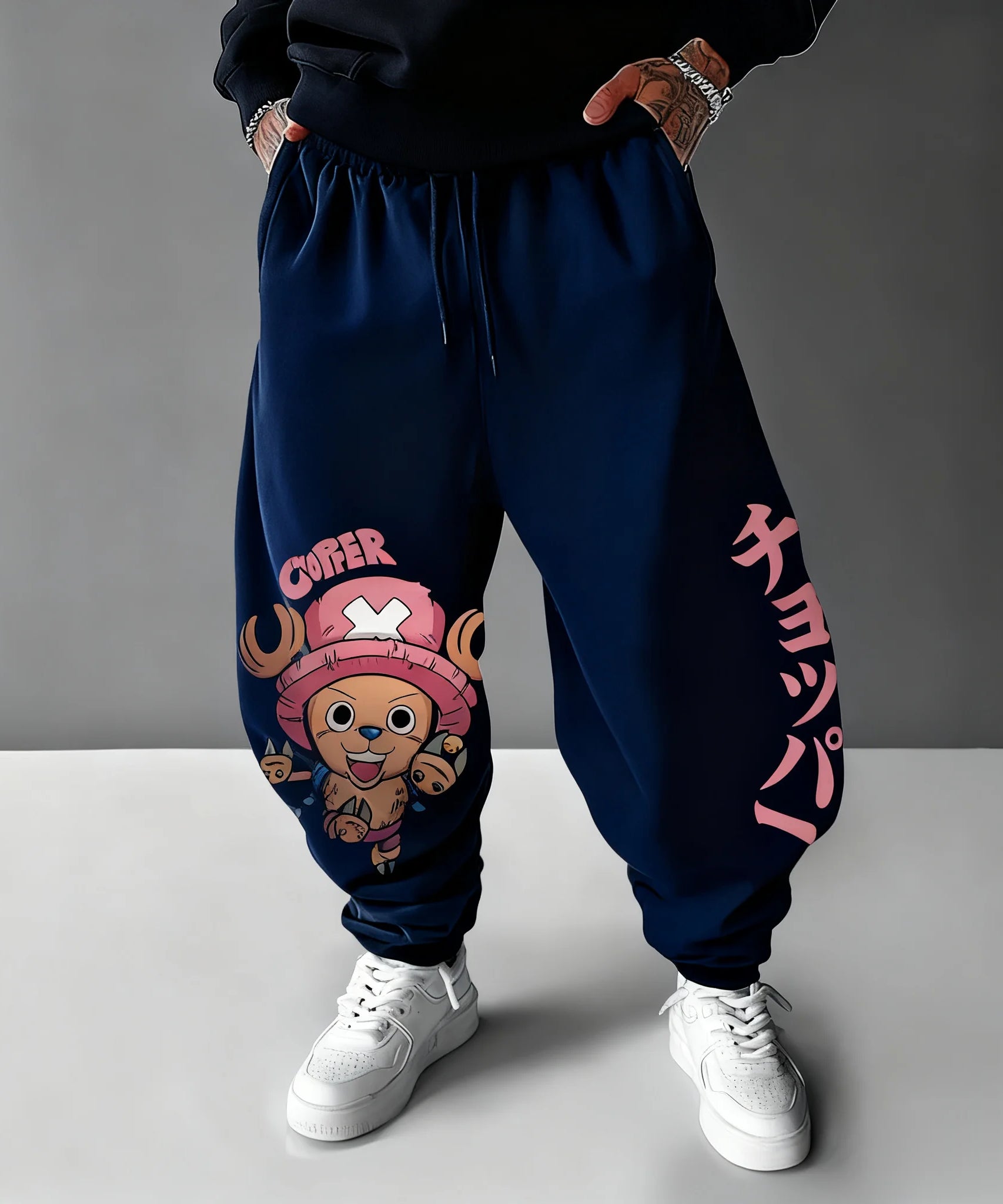 New Autumn One Piece Tony Tony Chopper Anime Print Men's Sports Pants Joggers Casual Streetwear Sweatpants Hip Hop Trousers