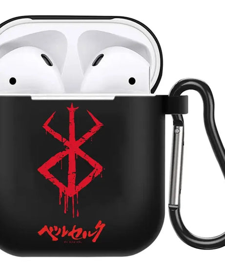 anime Berserk Guts Zodd Earphone Case For AirPods4 1 2 3 Pro Black Soft silicone wireless Bluetooth headphone case