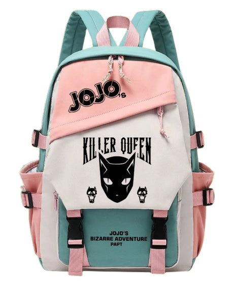 Kujō Jōtarō Anime JoJo's Bizarre Adventure Backpack Student School Bag Canvas Teens Outdoor Travel Backpack Fashion Gift