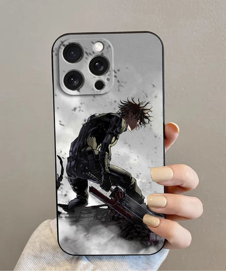 Anime K-Kaiju No. 8 Cool For iPhone 15 14 13 12 11 XS XR X 8 7 SE Pro Max Plus Mini Black Soft Phone Case