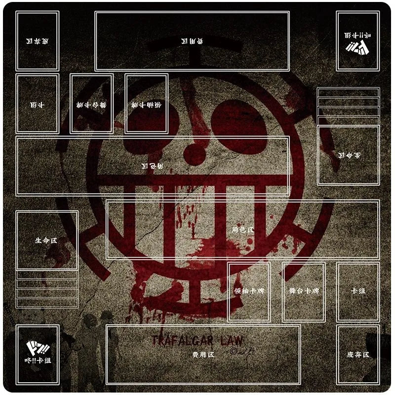 Anime Playmat DIY OPCG Two-player Card Pad New ONE PIECE Duel Plate Luffy Rubber Card Pad Battle Board Game Pad Festival Gift