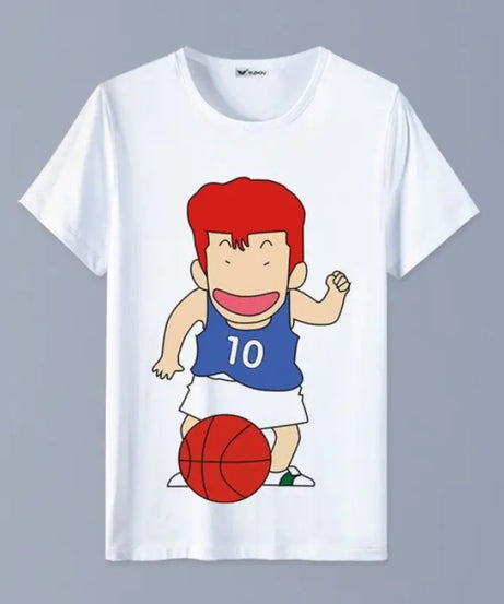 Slam Dunk T-shirt Sakuragi Hanamichi Akagi Haruko Rukawa Kaede Mitsui Hisashi Ryota anime basketball short-sleeved clothes gift