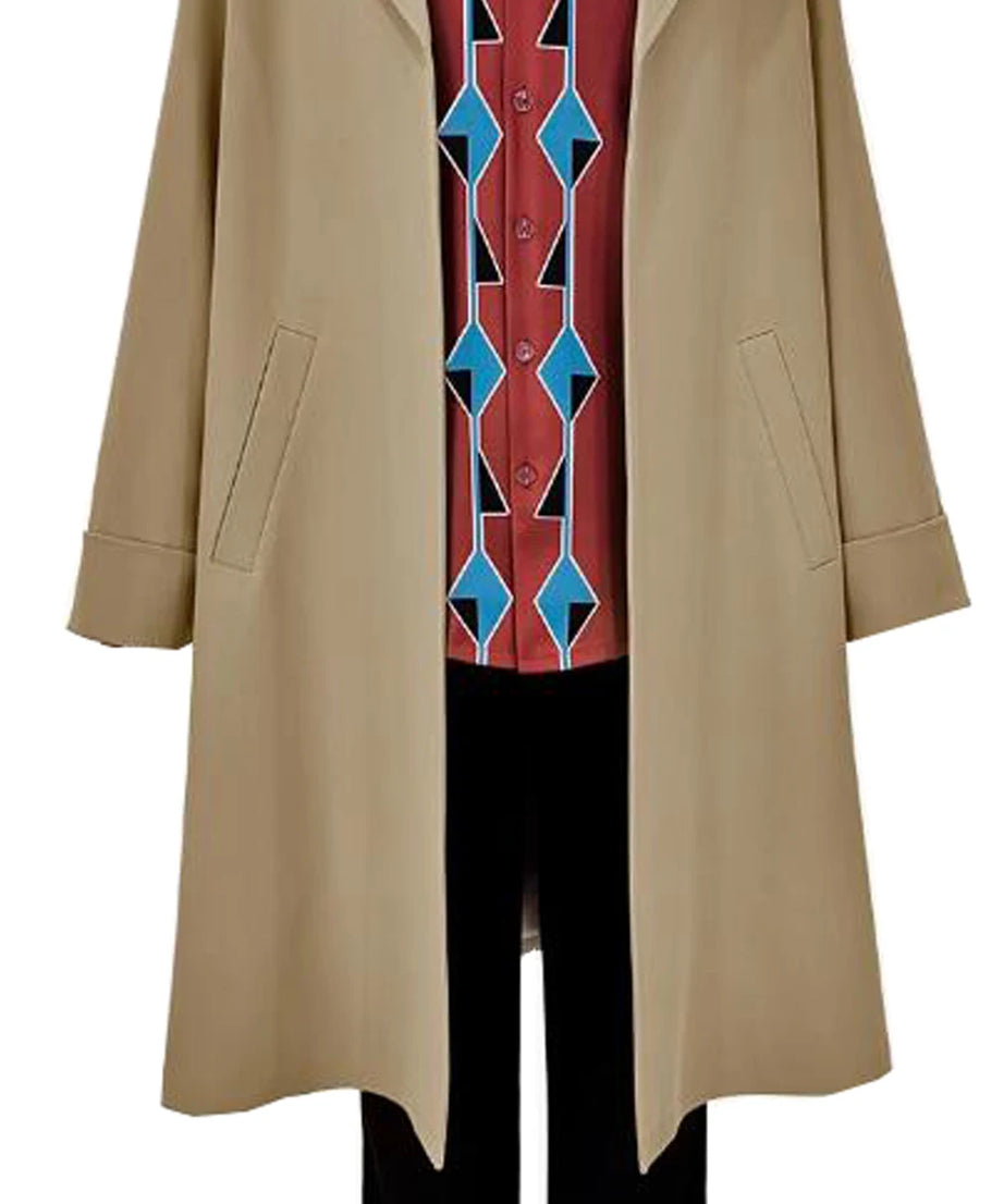 Anime Men’s Nagumo Yoichi Cosplay Costume – Sakamoto Days Cloak, Shirt, Pants Uniform Set for Halloween & Christmas