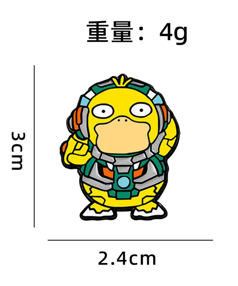 Anime Pokemon Enamel Pins Pikachu Squirtle Gengar Funny Cosplay Brooches Badges Lapel Pin Collection for Fans Accessory