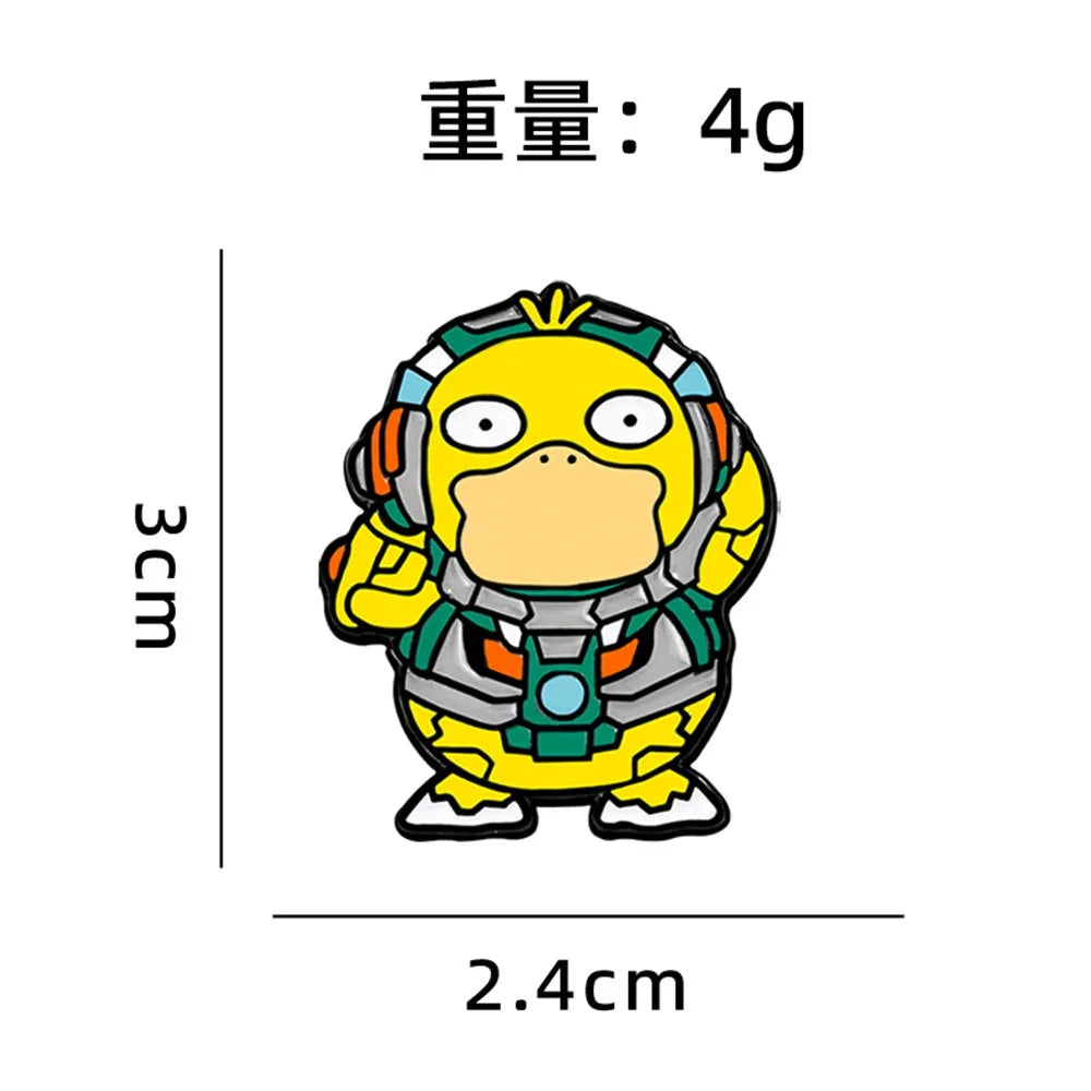 Anime Pokemon Enamel Pins Pikachu Squirtle Gengar Funny Cosplay Brooches Badges Lapel Pin Collection for Fans Accessory