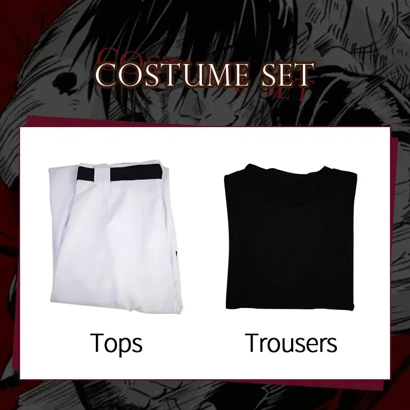 Anime Jujutsu Kaisen Toji Fushiguro Cosplay Costume – Sorcerer Killer Halloween Outfit & Wig 3