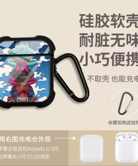 New Anime Naruto Sasuke Obito Protective Case for AirPods 3 for Airpods Pro 1 2 Wireless Bluetooth Headphone Case Christmas Gift