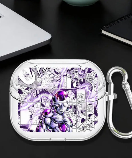 Case For Samsung Galaxy Buds 4 Pro 2 2Pro 4Pro Live 3 FE 3Pro Clear Earphone Cases Cover With Hook Son Gokus And Frieza