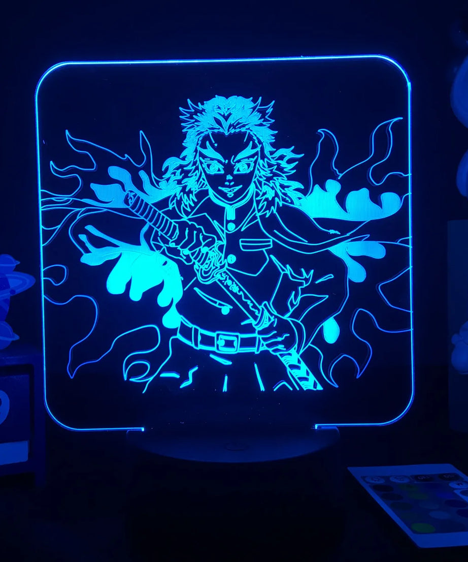 Manga 3d Light Kimetsu No Yaiba for Bedroom Decor Night Light Birthday Gift Table Lamp Anime Demon Slayer Mitsuri Kanroji Figure