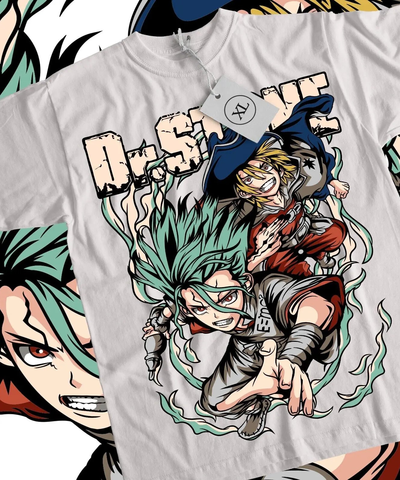 Dr. Stone T-Shirt Senku Ishigami Ryusui Asagiri Seiyuu Vintage Shirt All Size