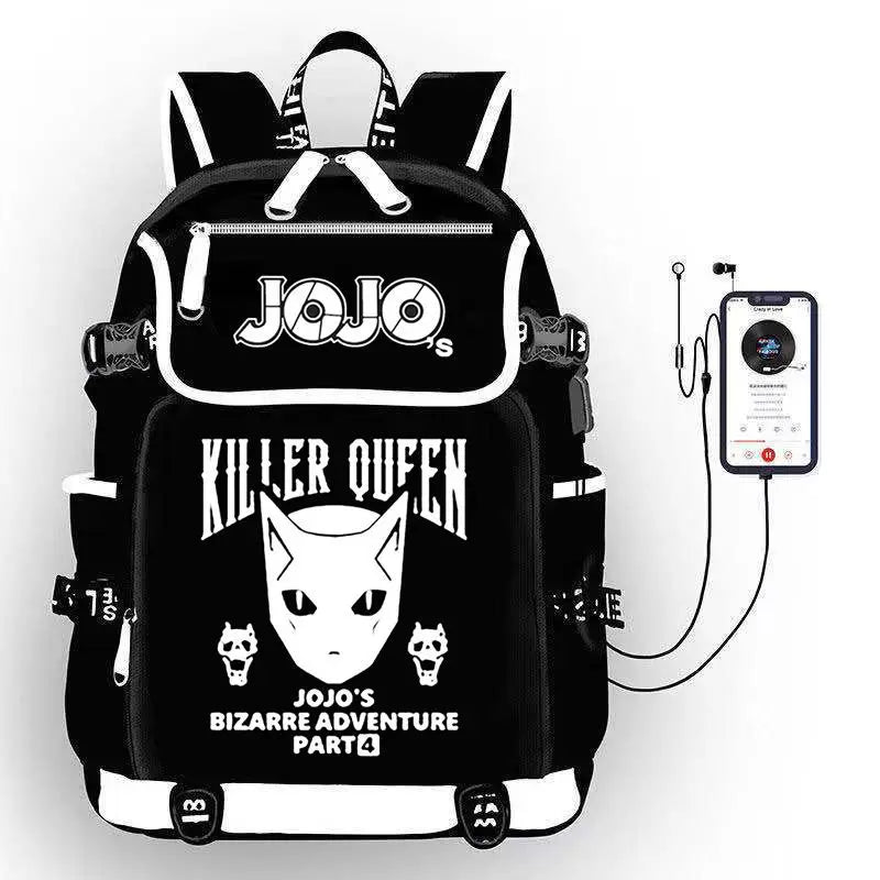 JoJo's Bizarre Adventure Anime Backpack Student School Shoulder Bag Large Capacity Youth Outdoor Travel Backpack Fashion Gift