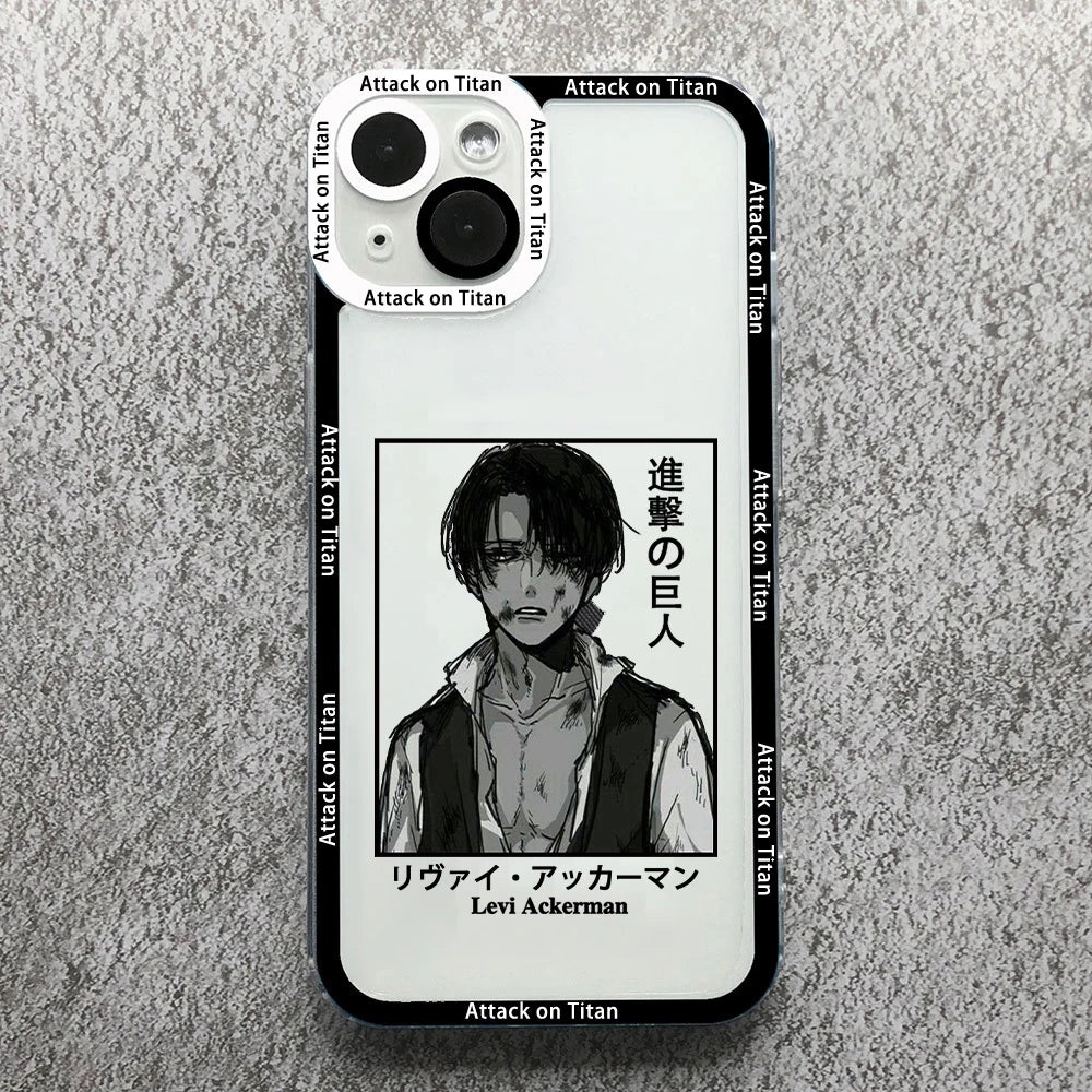 Anime Attack On Titan Phone Case For iPhone 17 16 15 14 13 12 11 Pro Max 17AIR 16Plus Clear Angel eyes Soft Silicone bumper Case