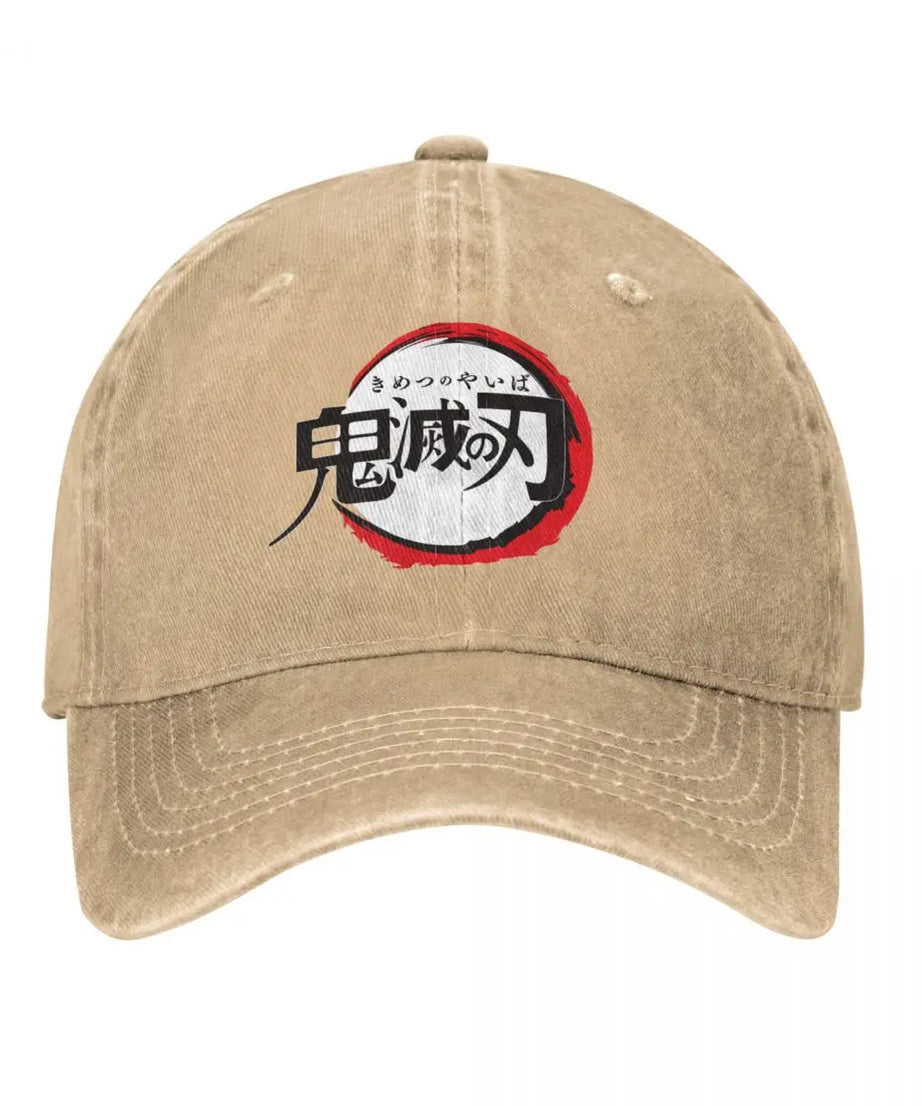 Demon Slayer Anime Baseball Caps Fashion Distressed Washed Snapback Cap Men Women Outdoor Activities Caps Hat