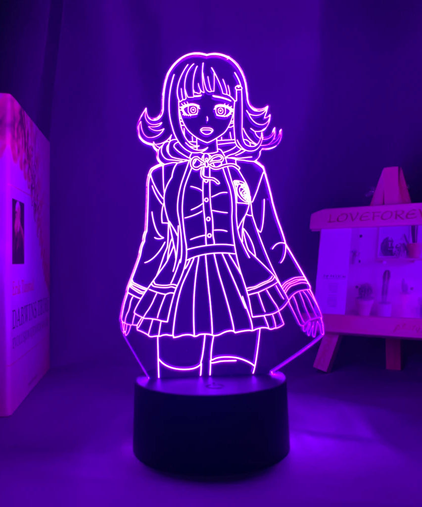 Anime Danganronpa V3 Nagito Komaeda Led Night Light Nagito Komaeda Game Figure Bedside Lamp for Bedroom Decor Kids Manga Gifts