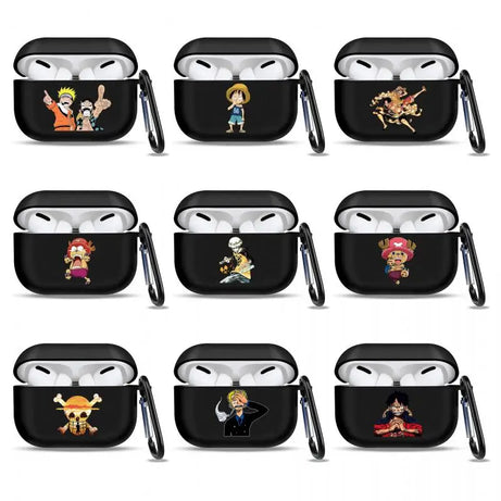 One Piece Kawaii Cartoon Monkey D. Luffy Roronoa Zoro Sanji Wireless Bluetooth Earphone Case Suit for Airpodspro Exquisite Gifts