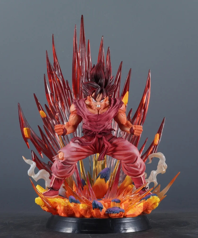 38cm/14.96in Anime Dragon Ball Figure Kaiouken Goku Action Figures Pvc Statue Desktop Ornamen Collection Model Toys Gifts