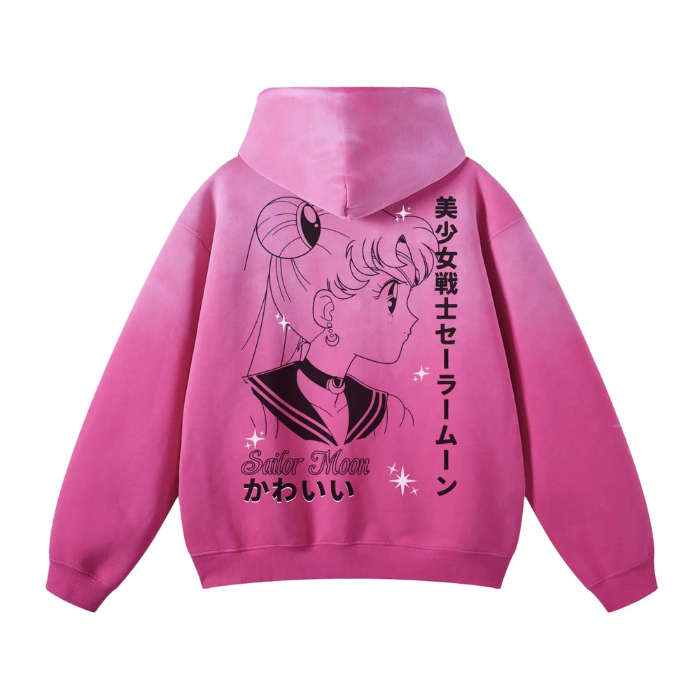 Sailor Moon Graphic Women's Hoodie – Sweet Y2K Streetwear Pullover Sweatshirt 2