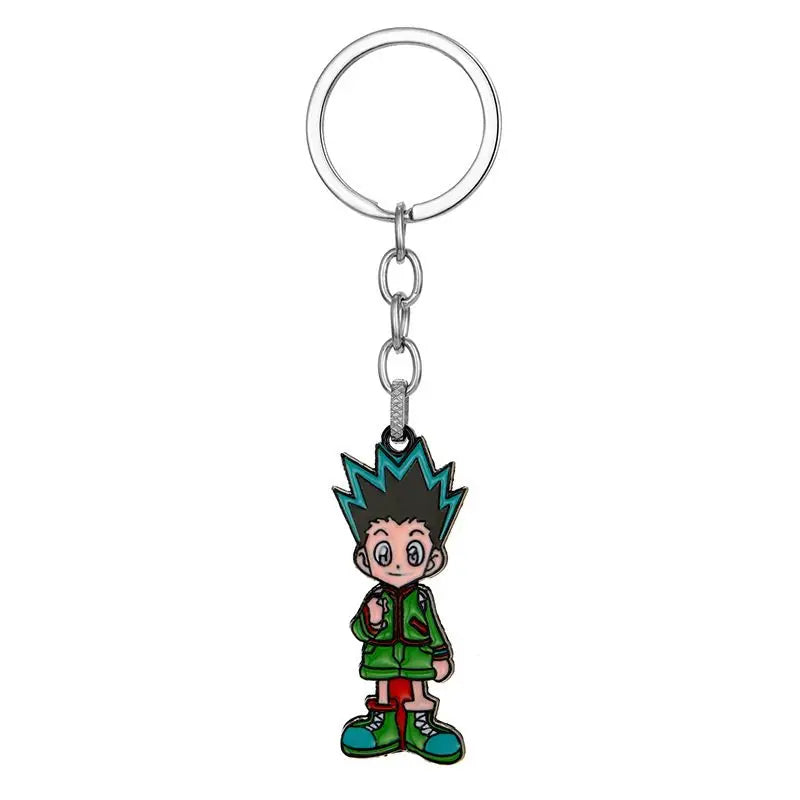 Anime peripherals: HUNTER alloy keychain, Xiaojie pendant, necklace, personality pendant, kids toys holiday gift