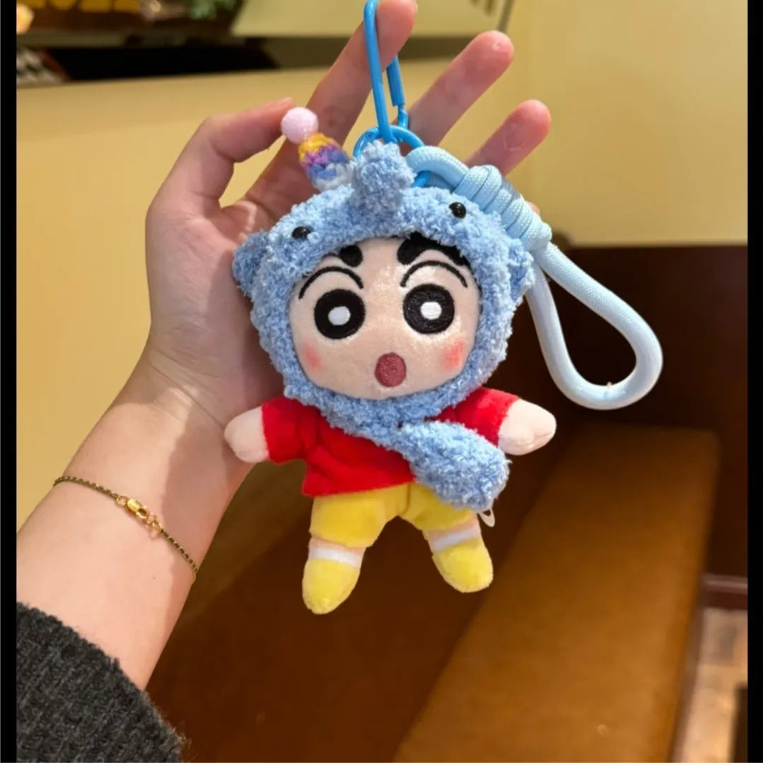 Cute Genuine Chef Series Crayon Shin-chan Plush Doll Keychain Bag Pendant Toy Gift