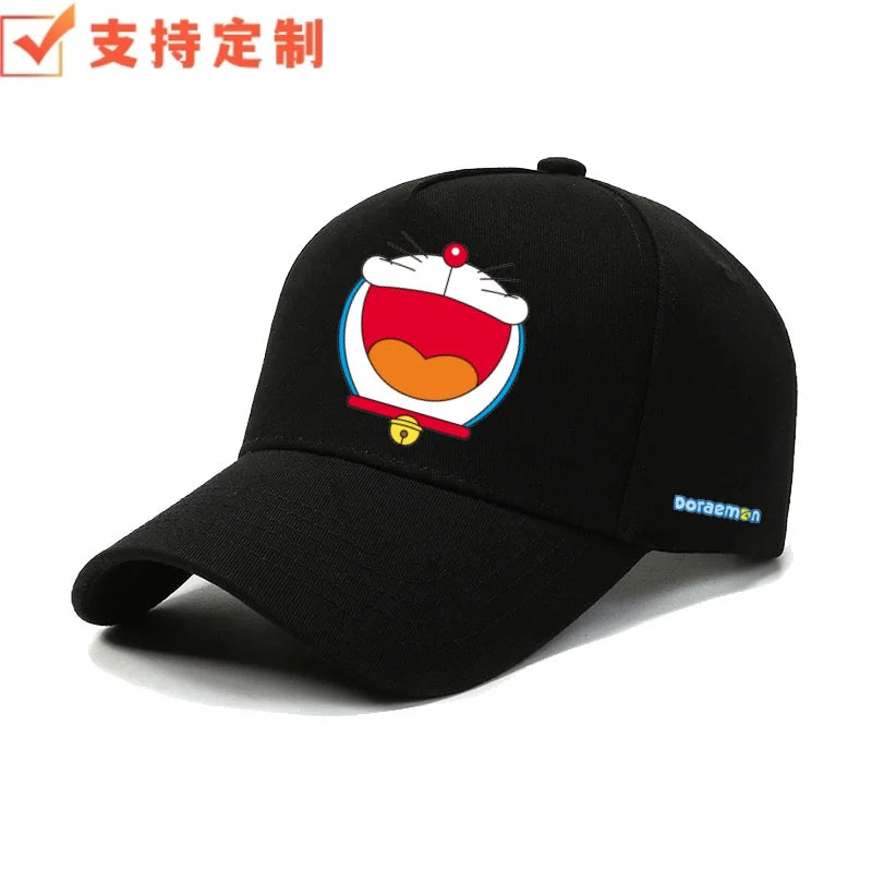 Doraemon machine cat little ding-dong anime outdoor leisure baseball cap sports sunshade sunscreen duckbill hat for men