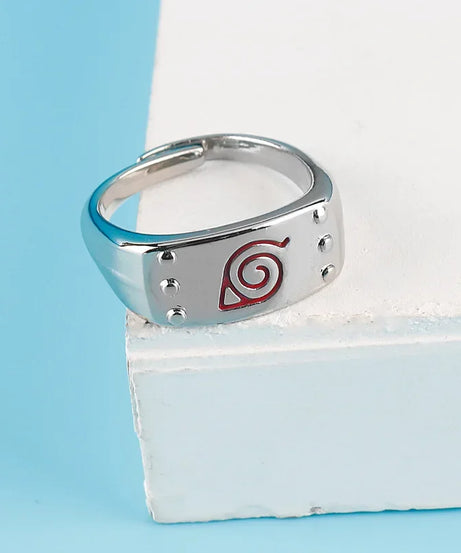 Naruto Sasuke Rings for Women Men Hip Hop Charm Ring Adjustable Fashion Classic Couple Finger Jewelry Trinket Holiday Gift New