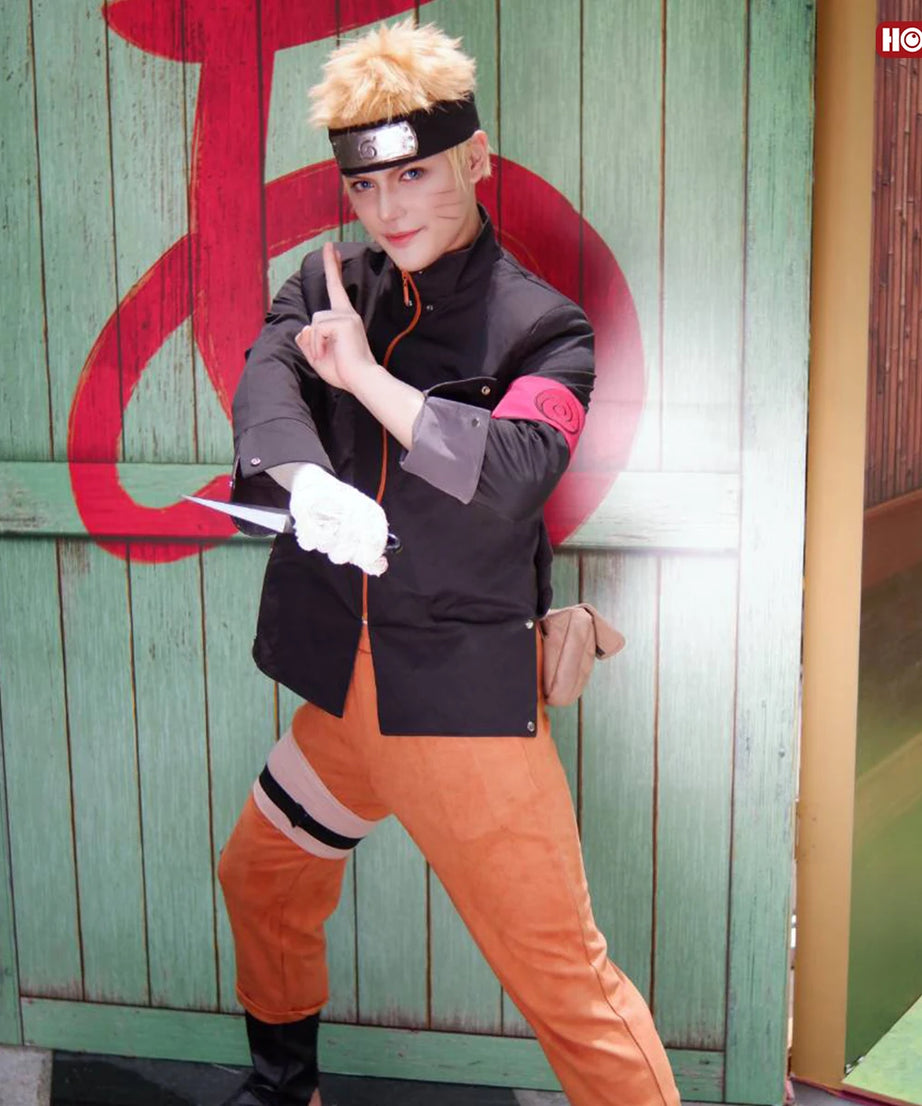 Naruto Uzumaki Cosplay Costume – Adult Unisex Full Set for Halloween & Conventions